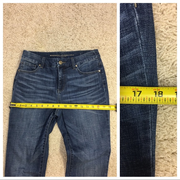 Chico’s FAUX-PEARL GIRLFRIEND ANKLE JEANS - Picture 9 of 10